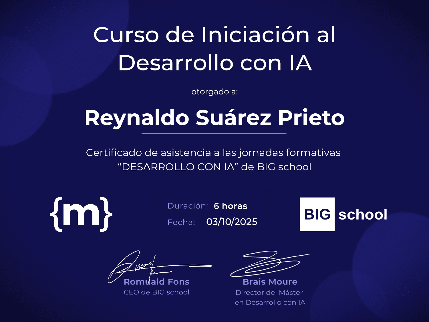 Certificación 'AI Developer' - BigSchool